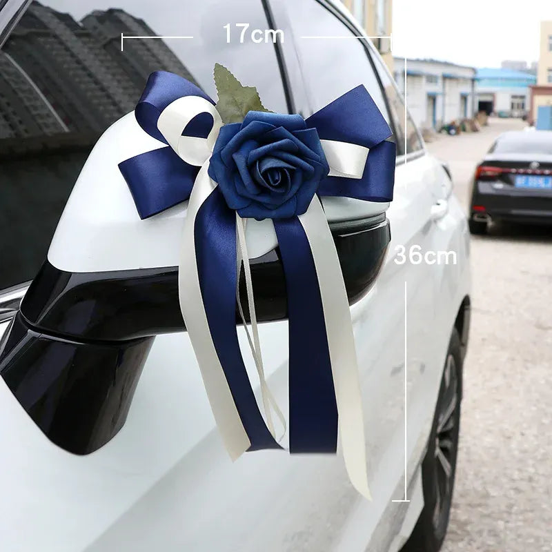 Nœud Décoratif Voiture Bleu Dimensions
