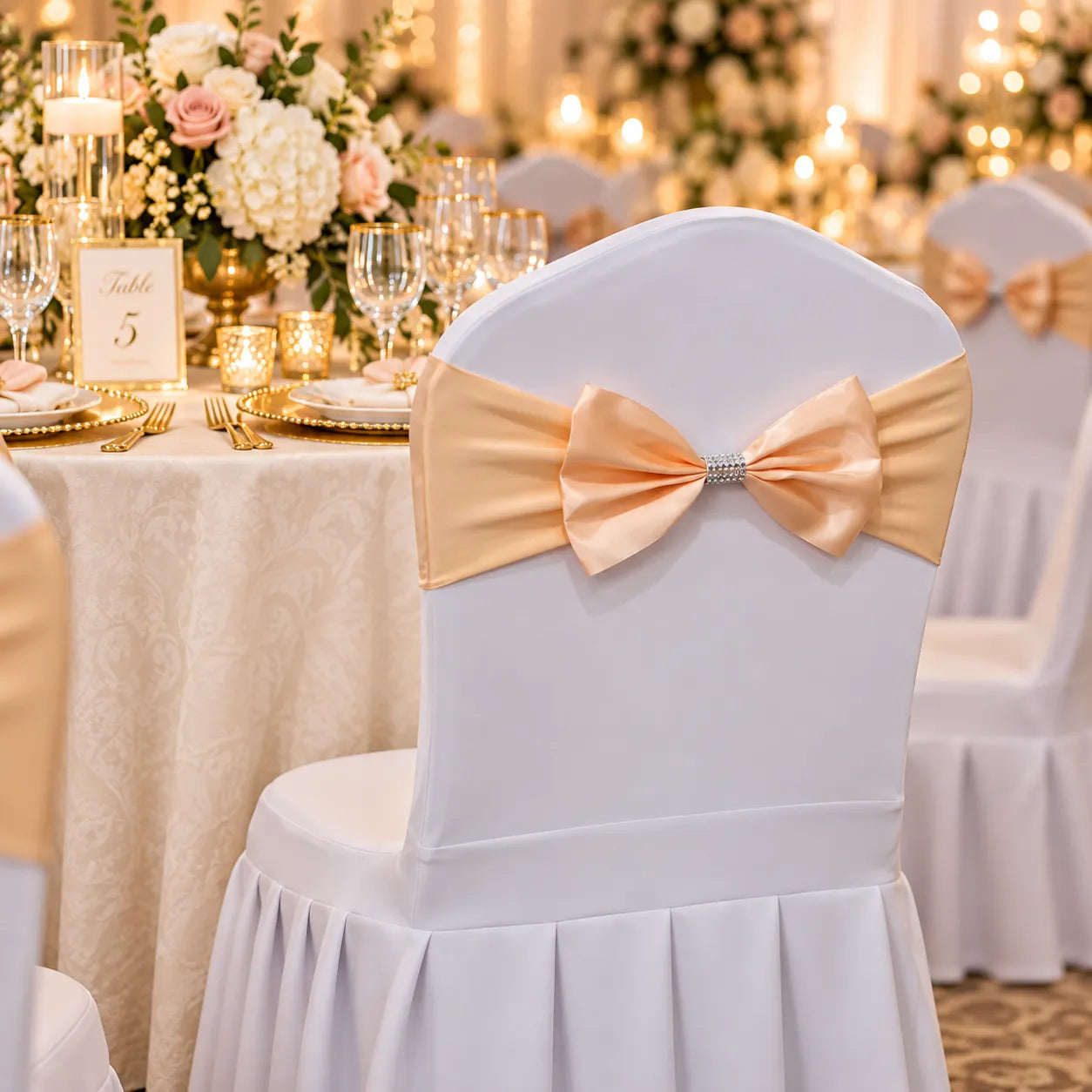 Nœud Papillon Chaise Mariage Romantique unique