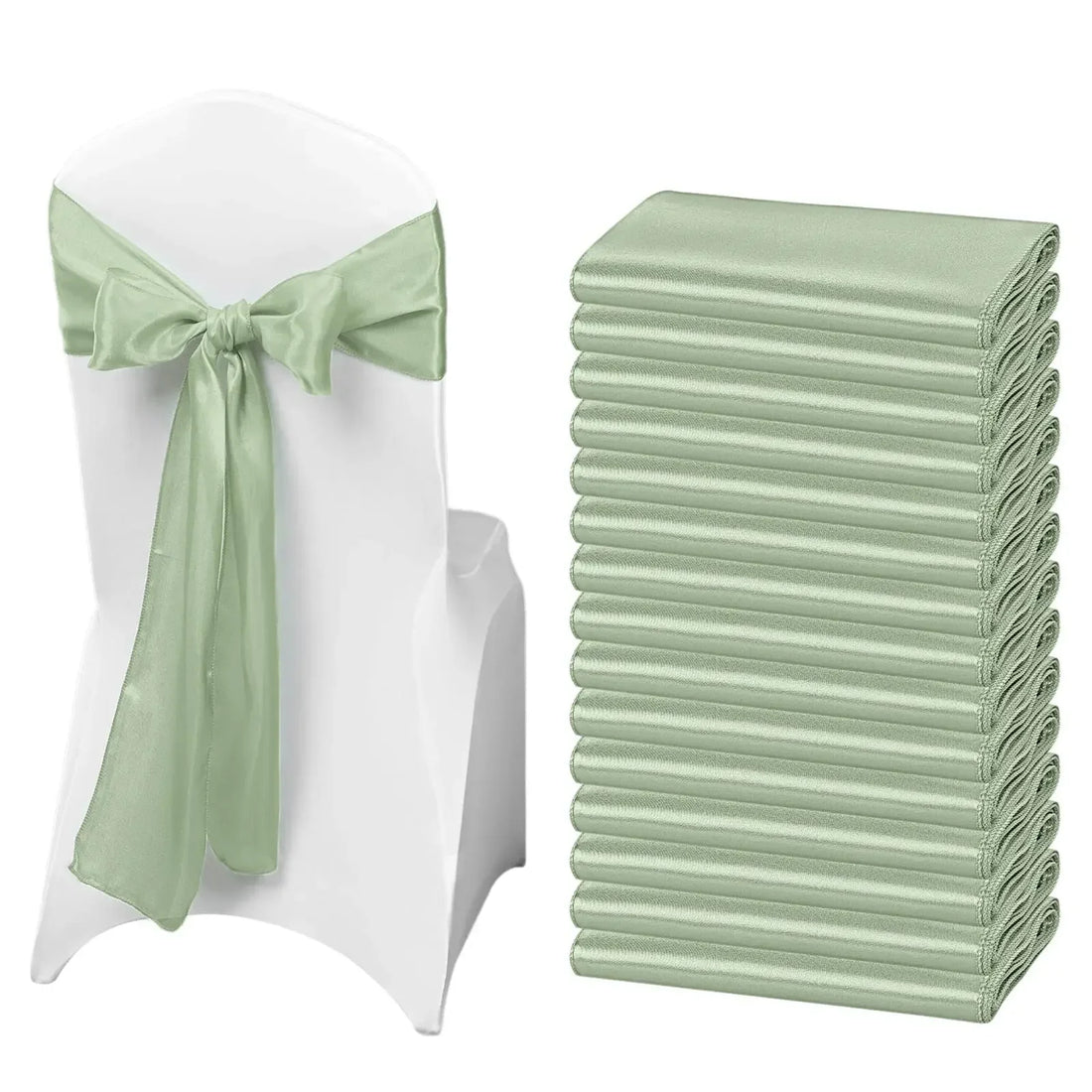 Nœud de Chaise Vert Sauge Unique