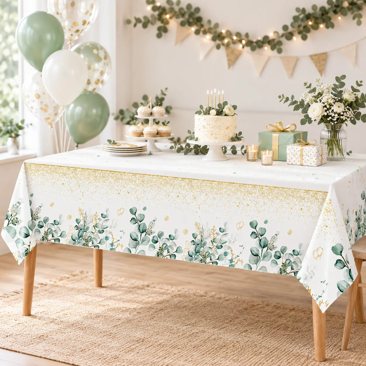 Nappe Anniversaire Eucalyptus