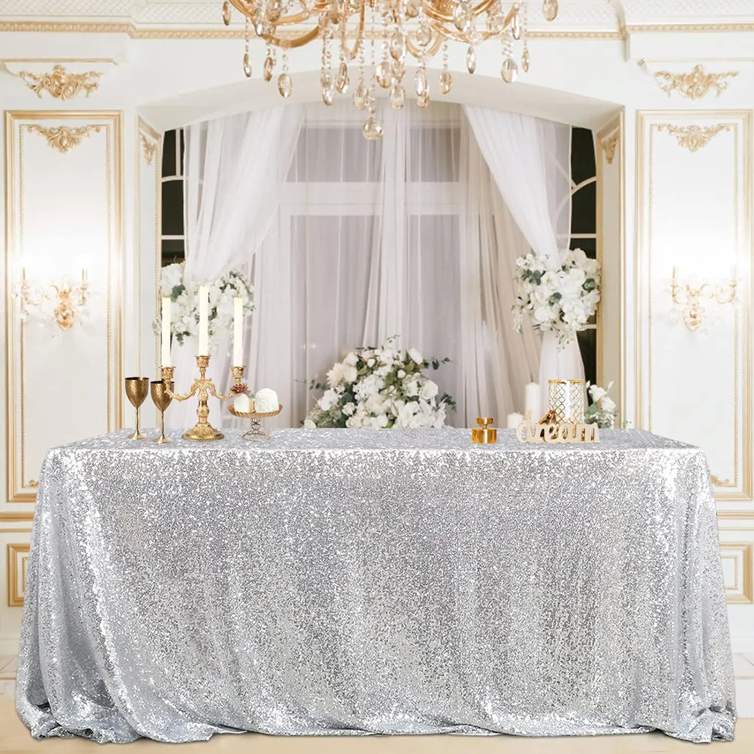 Nappe Argentée Mariage