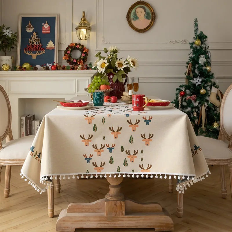 Nappe Chic à Motifs Rennes Beige