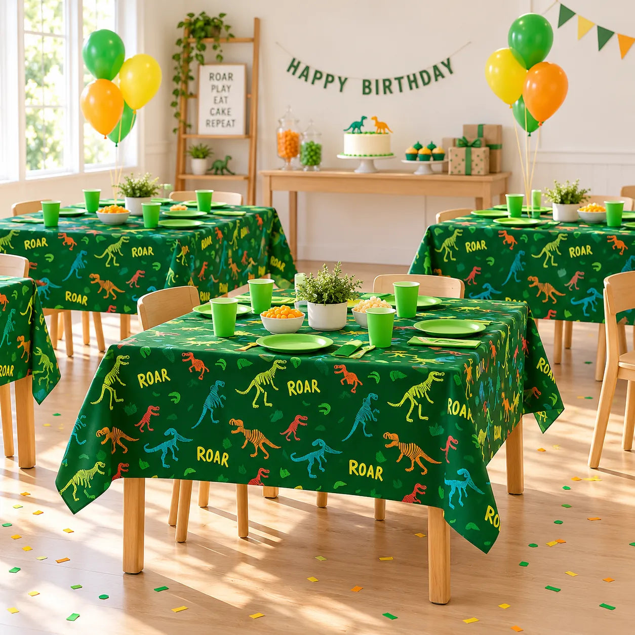 Nappe Jetable Dinosaure Vert Originale