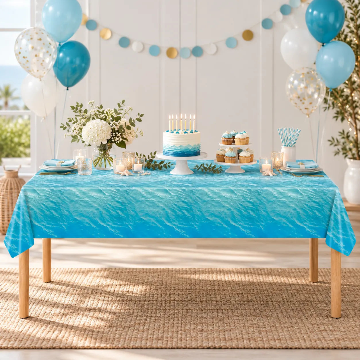 Nappe Jetable Mer Bleu Classe