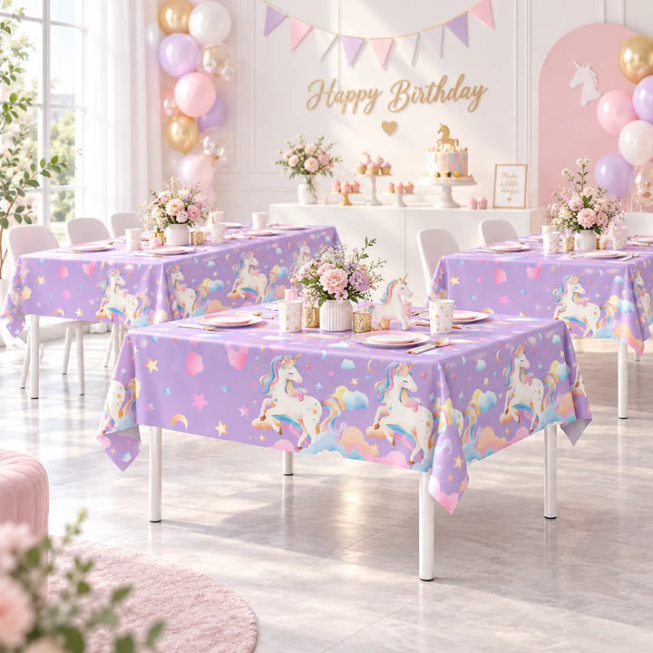 Nappe Licorne Violette