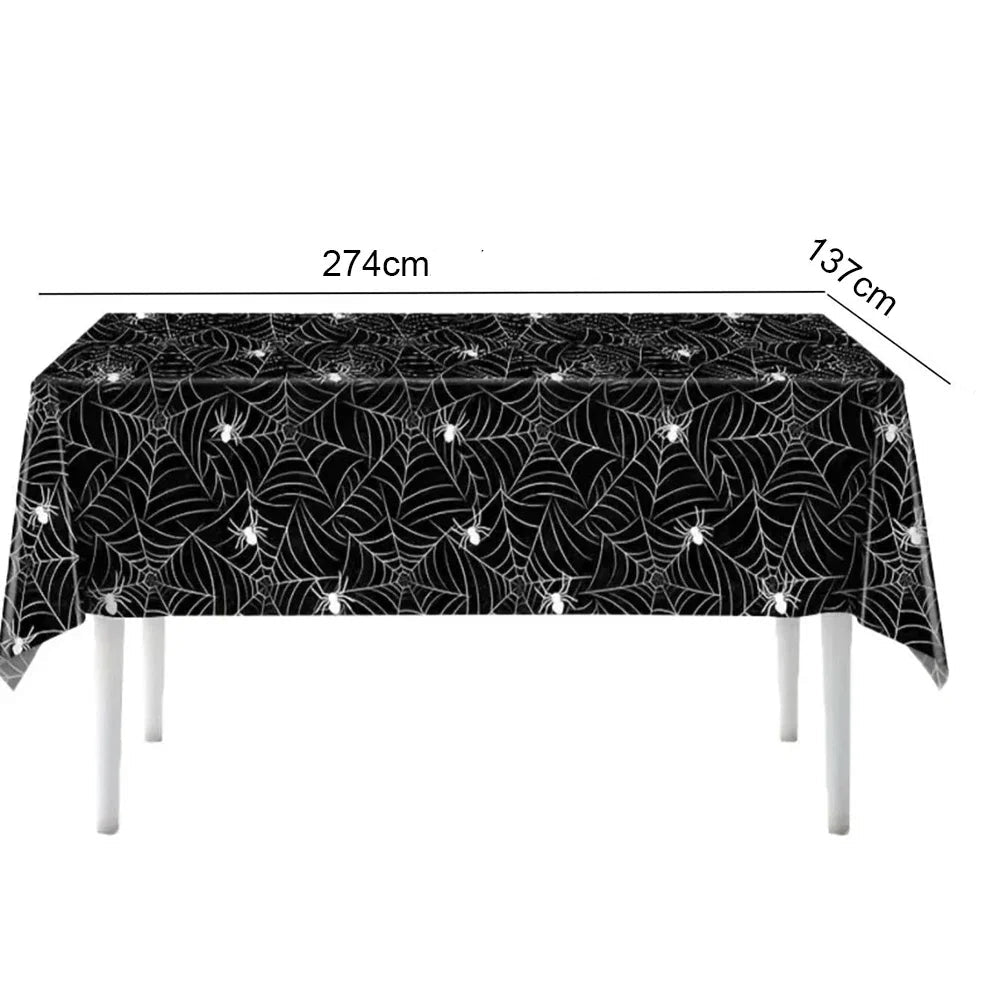 Nappe de Table Halloween Toile d’Araignée Stylé