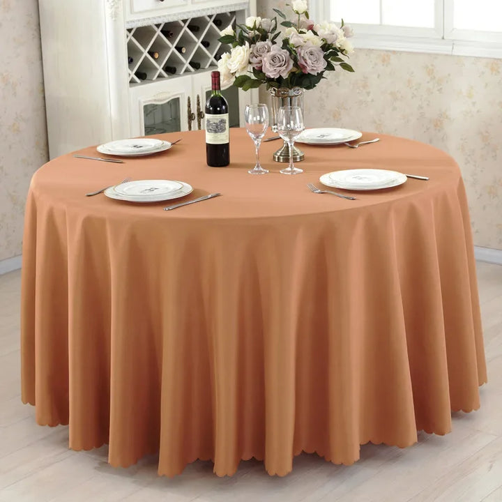 Nappe de Table Ronde Marron