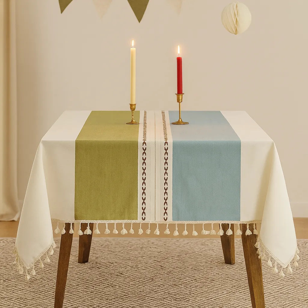 Nappe de Table en Lin Design1