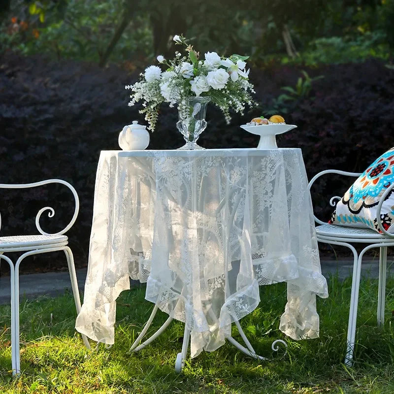 Nappe en Dentelle Blanche Décorative Mariage Unique