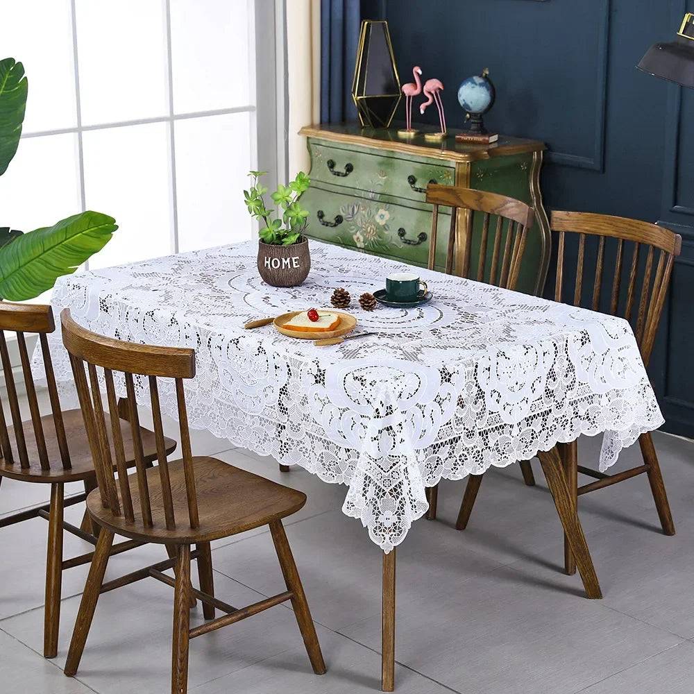 Nappe en Dentelle Classique Blanche Mariage Belle