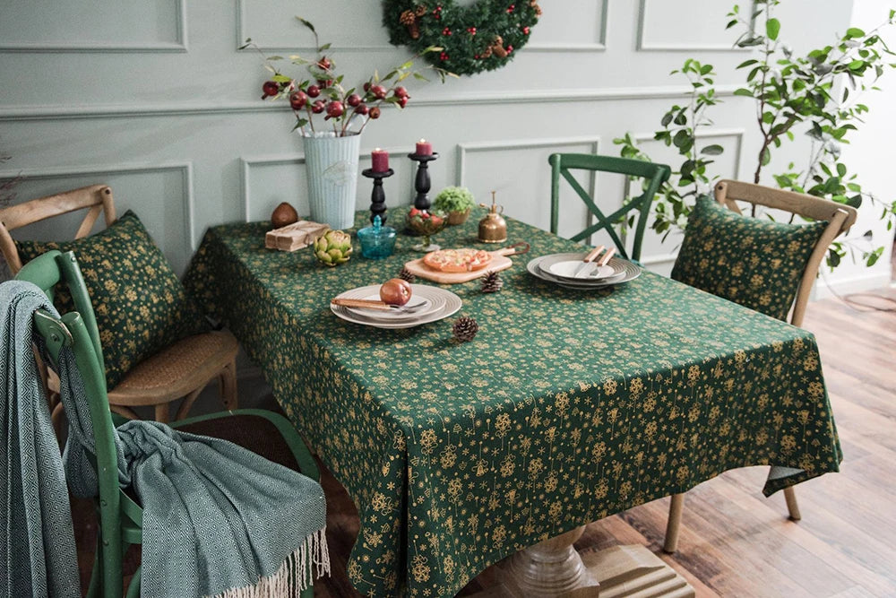 Nappe en Tissu Noël Raffinée Festif