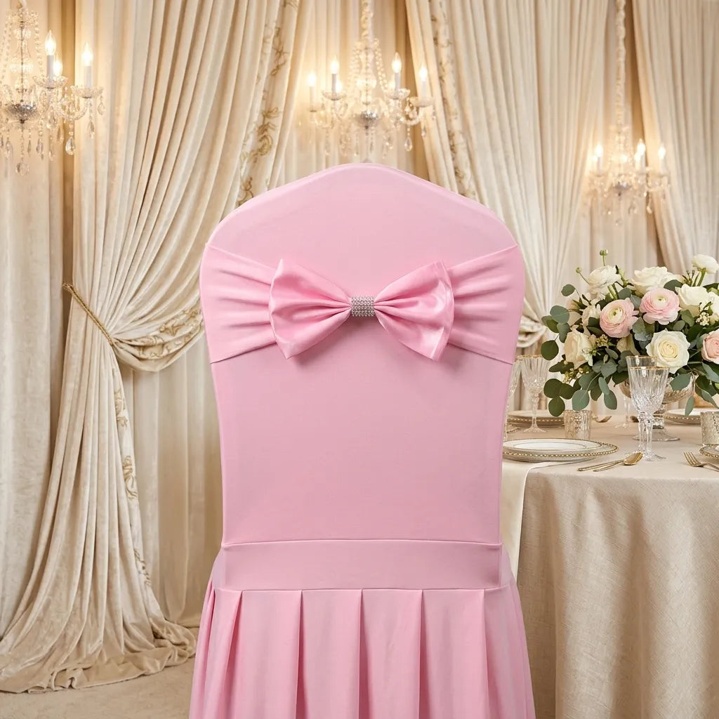 Noeud Papillon de Chaise Mariage Minimaliste