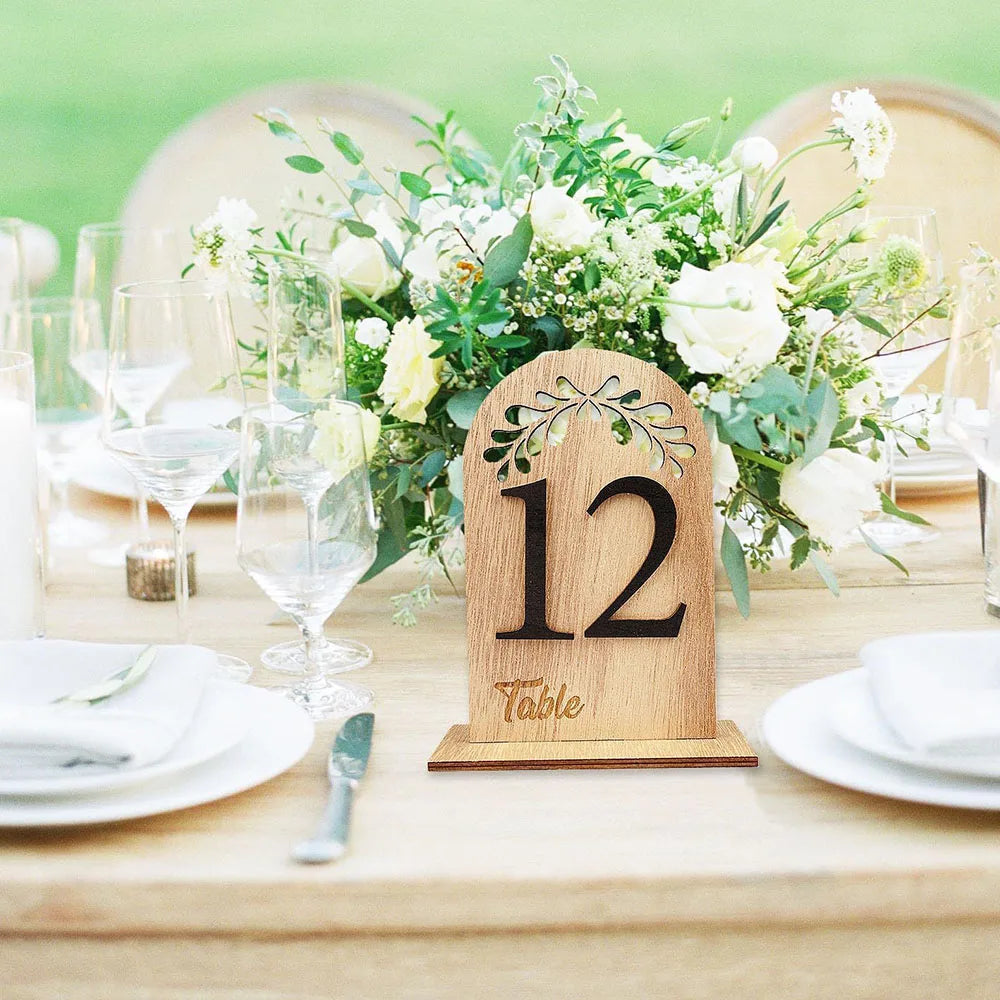 Numéro de Table Mariage Champêtre