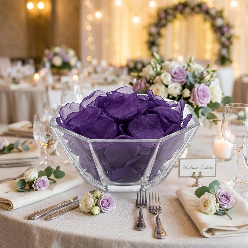 Pétales Artificiels Mariage Violet