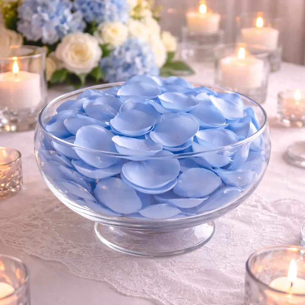 Pétales Bleu Design Décoratifs