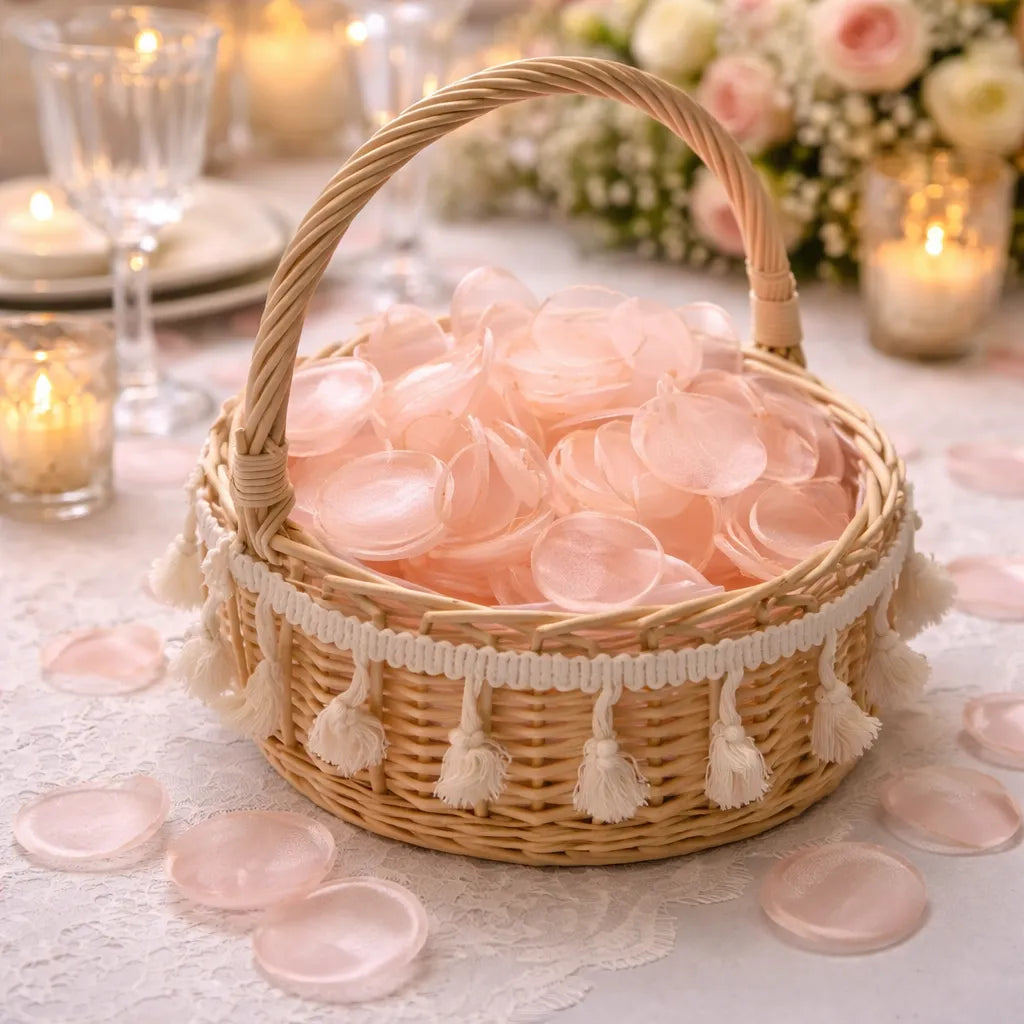 Pétales Champagne en Organza chic