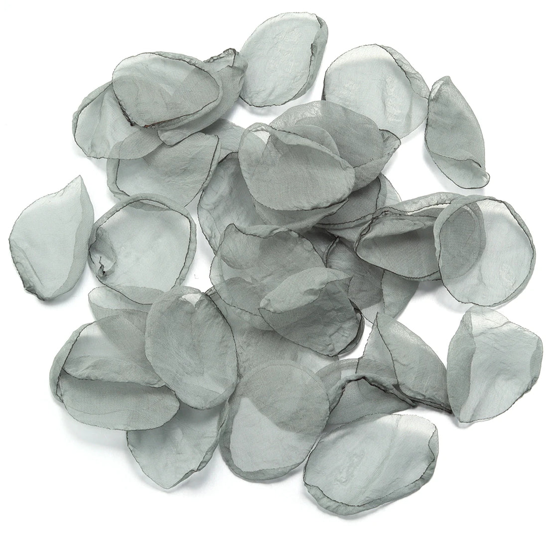 Pétales De Fleurs Mariage Gris en Mousseline raffiné