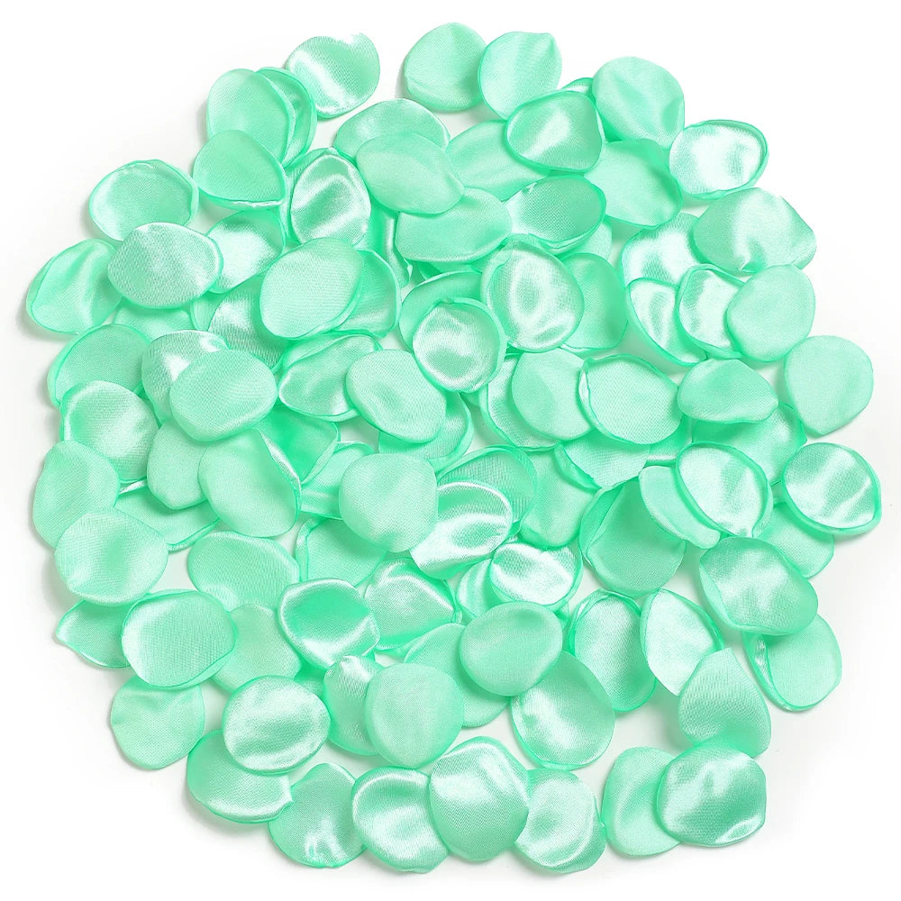 Pétales Mariage Vert-Bleu Raffiné