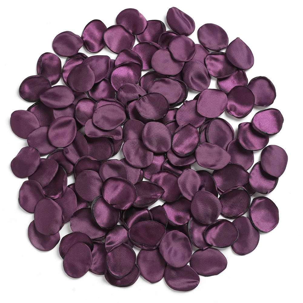 Pétales Mariage Violet Foncé Design