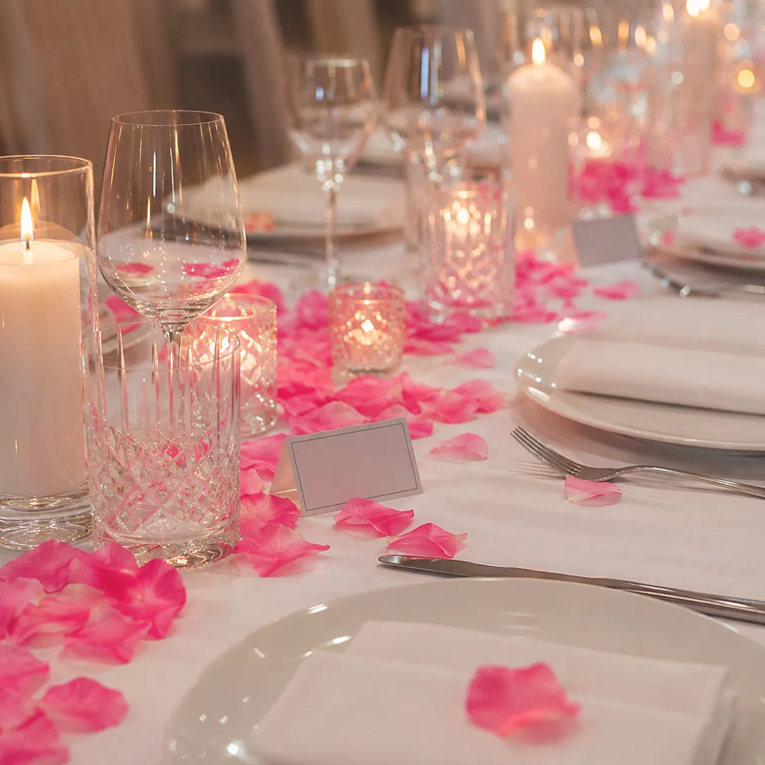 Pétales Roses Mariage Raffinée