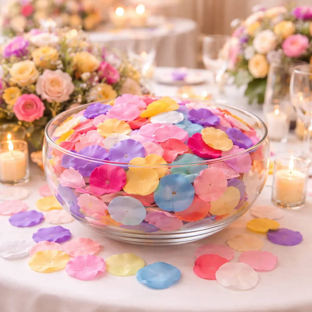 Pétales de Fleurs Mariage Multicolores