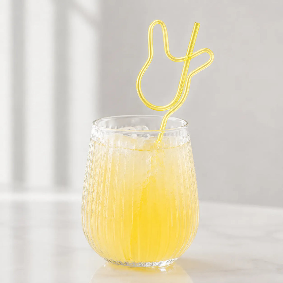 Paille en Plastique Lapin Stylée