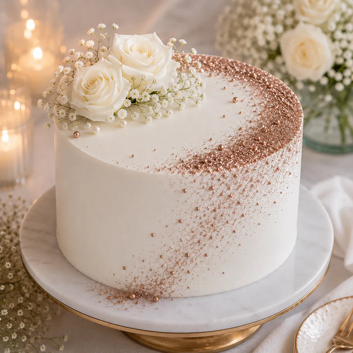Paillettes Gâteau Déco Marron