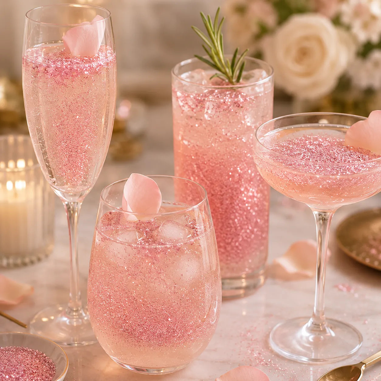 Paillettes Rose Gâteau