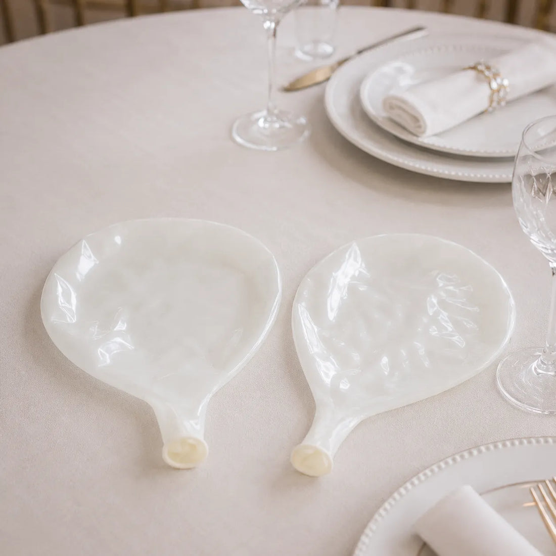 Paire de Ballons Géants Mariage Blancs Pratique