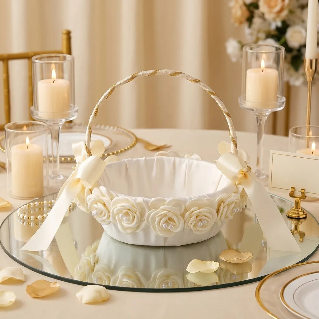 Panier à Pétales Élégant romantique