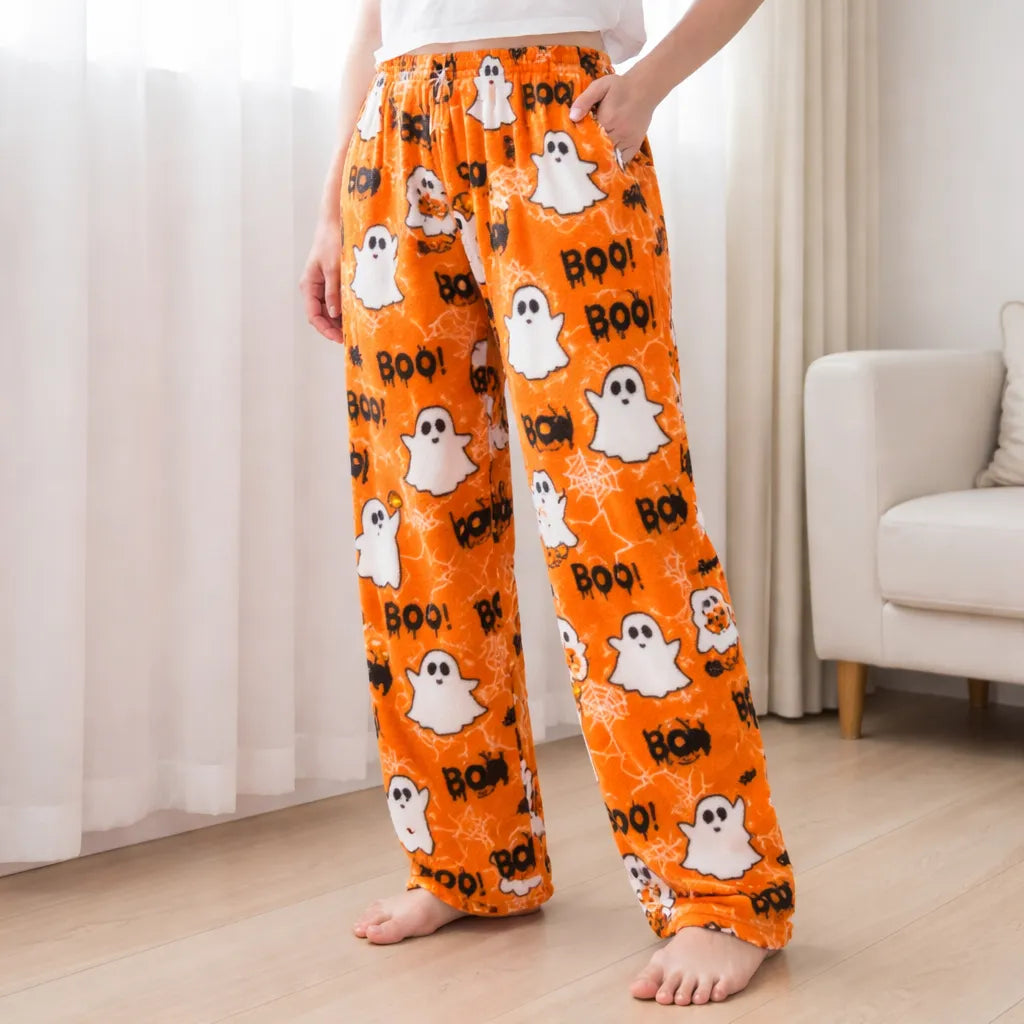 Pantalon de Pyjama Halloween en Flanelle