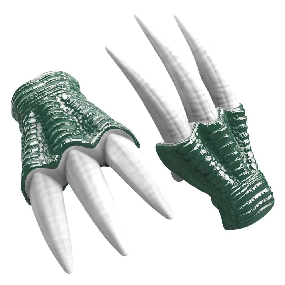 Patte de Dinosaure Vert Unique