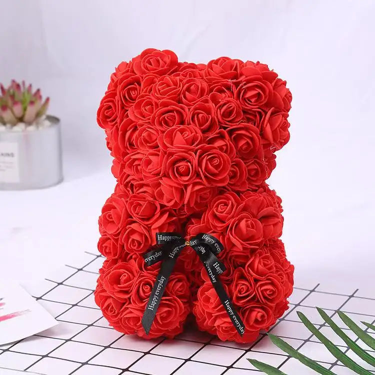 Peluche de Roses Rouges Saint-valentin Mignon