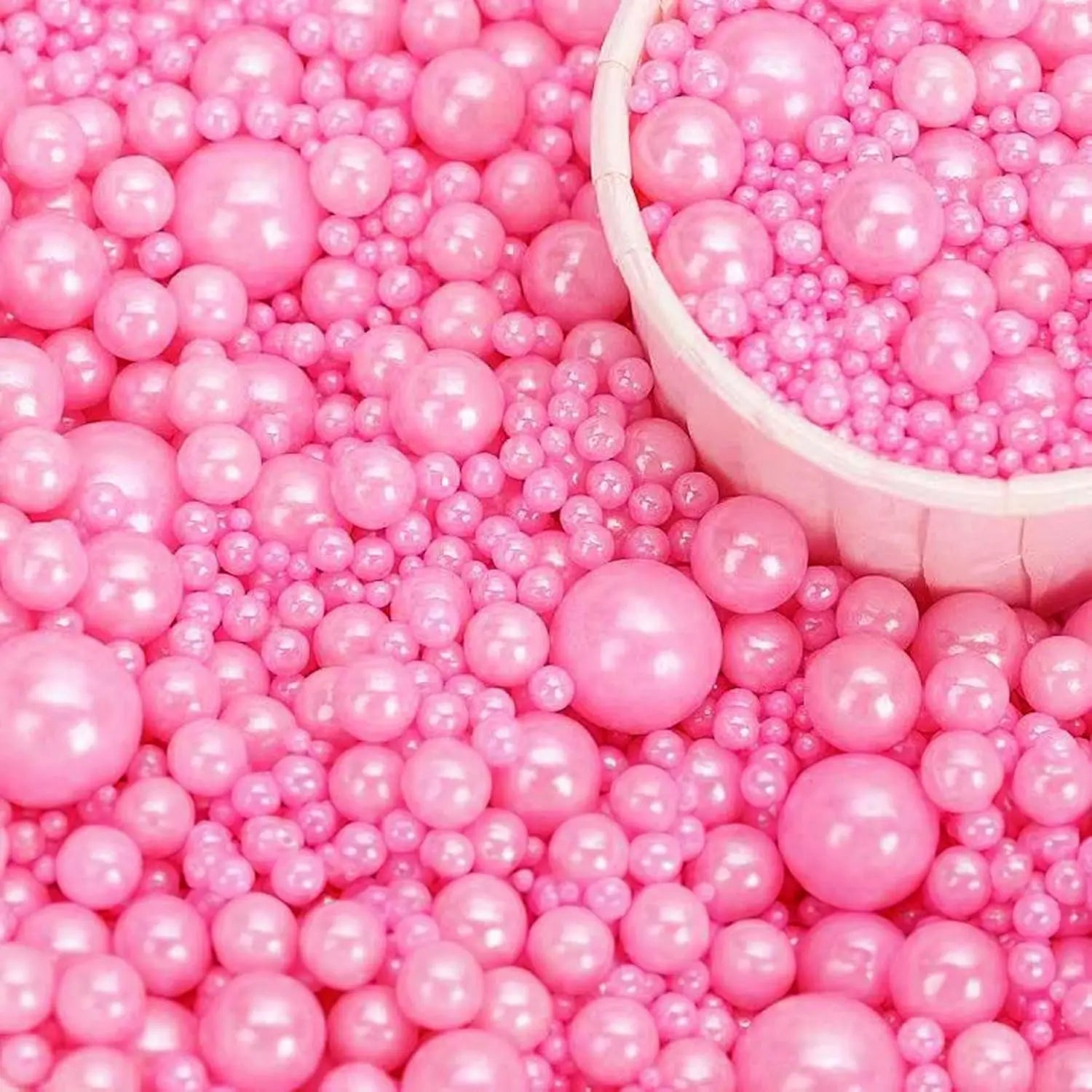 Perles Comestibles Gâteau Rose romantique