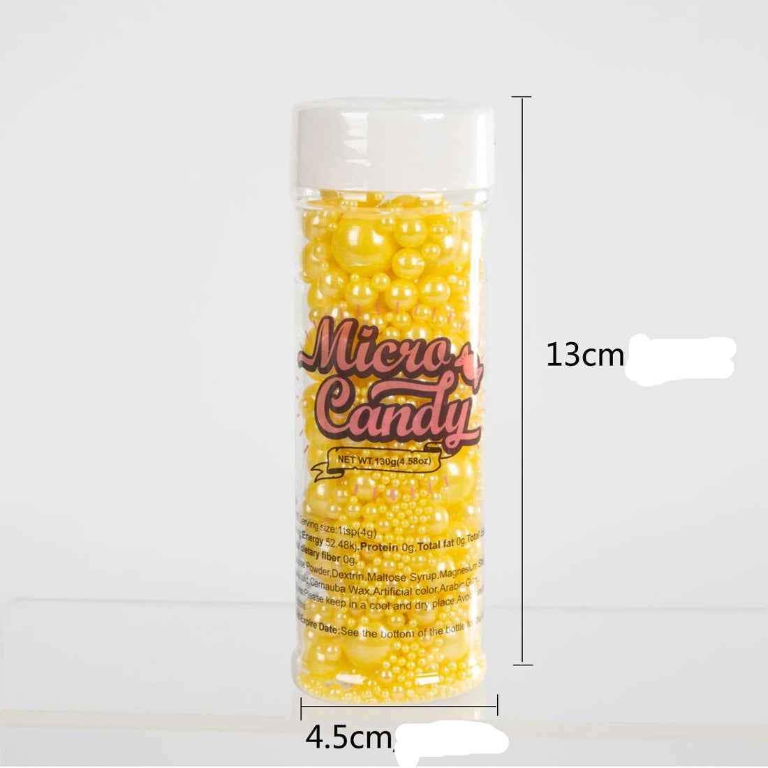 Perles Comestibles Jaune Pour Gâteau élégant