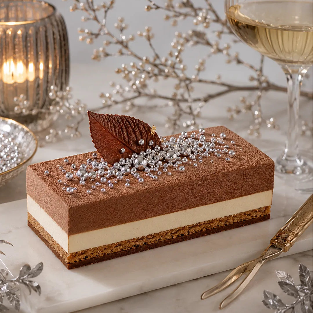 Perles Décoratives Argentées pour Gâteau Festive
