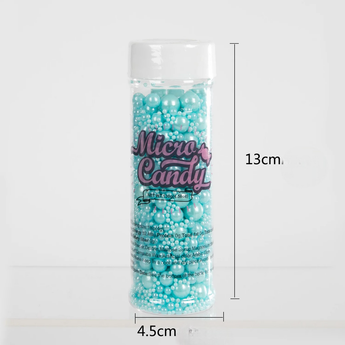 Perles Décoratives Bleues pour Gâteau Bouteille