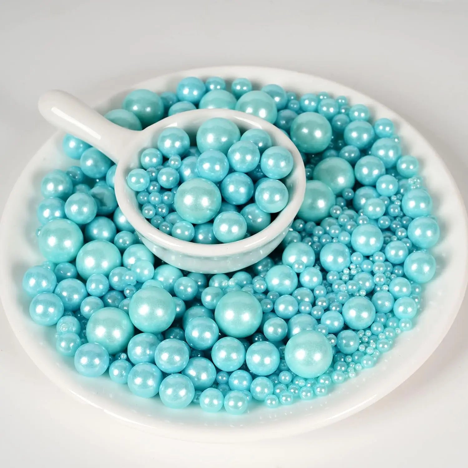 Perles Décoratives Bleues pour Gâteau Décoration