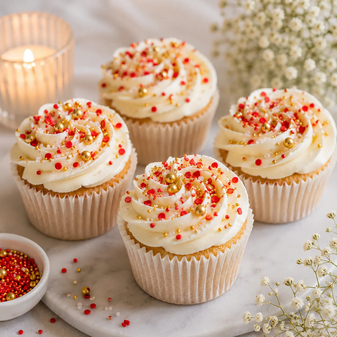 Perles Et Vermicelles Sucrés Gâteau