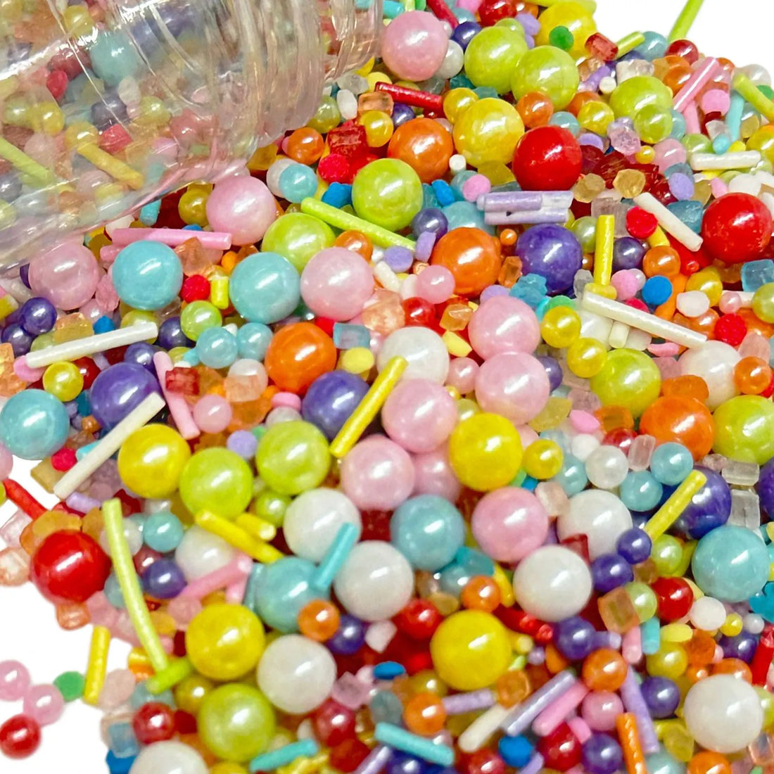 Perles et Vermicelles Multicolores pour Gâteau Festive