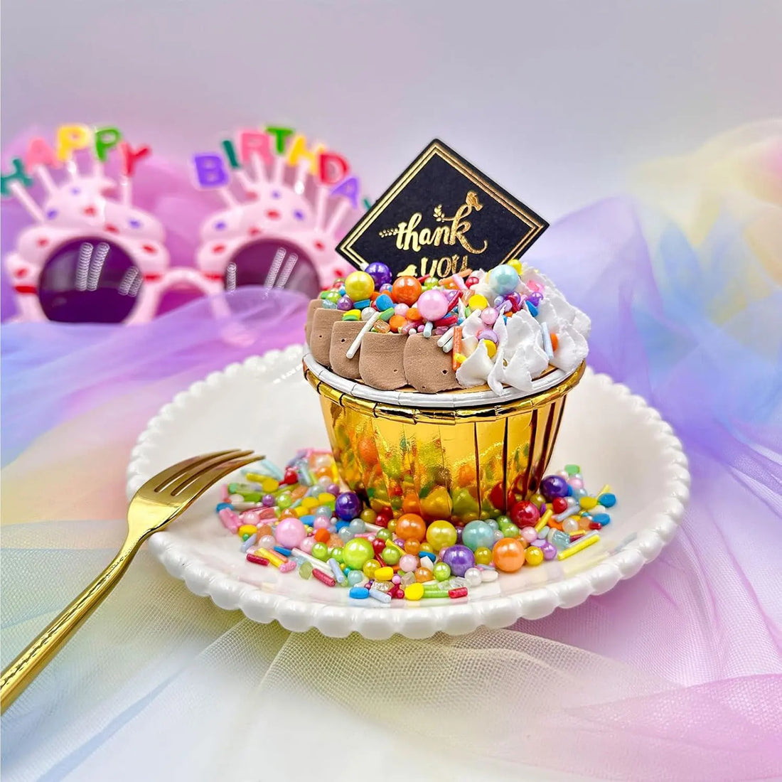 Perles et Vermicelles Multicolores pour Gâteau Gourmande