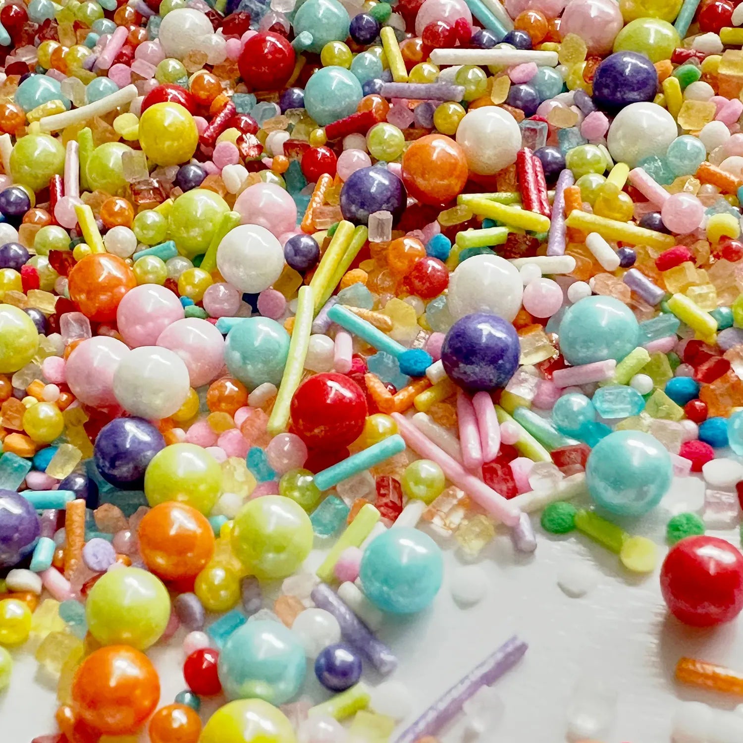 Perles et Vermicelles Multicolores pour Gâteau Unique