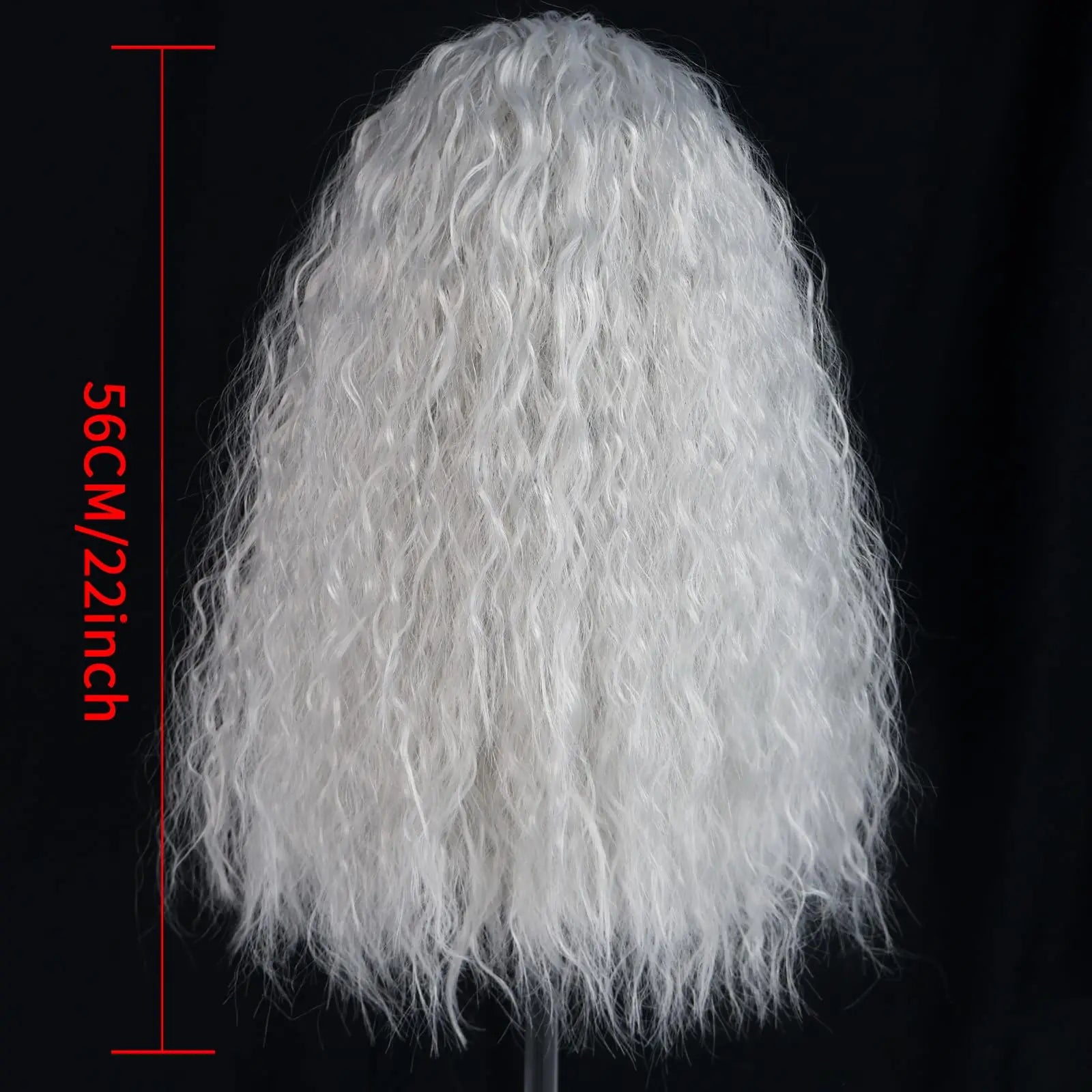 Perruque Blanche Sorcière Halloween sauvage