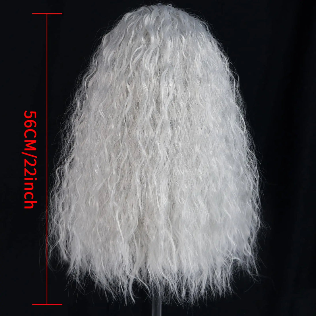 Perruque Blanche Sorcière Halloween sauvage