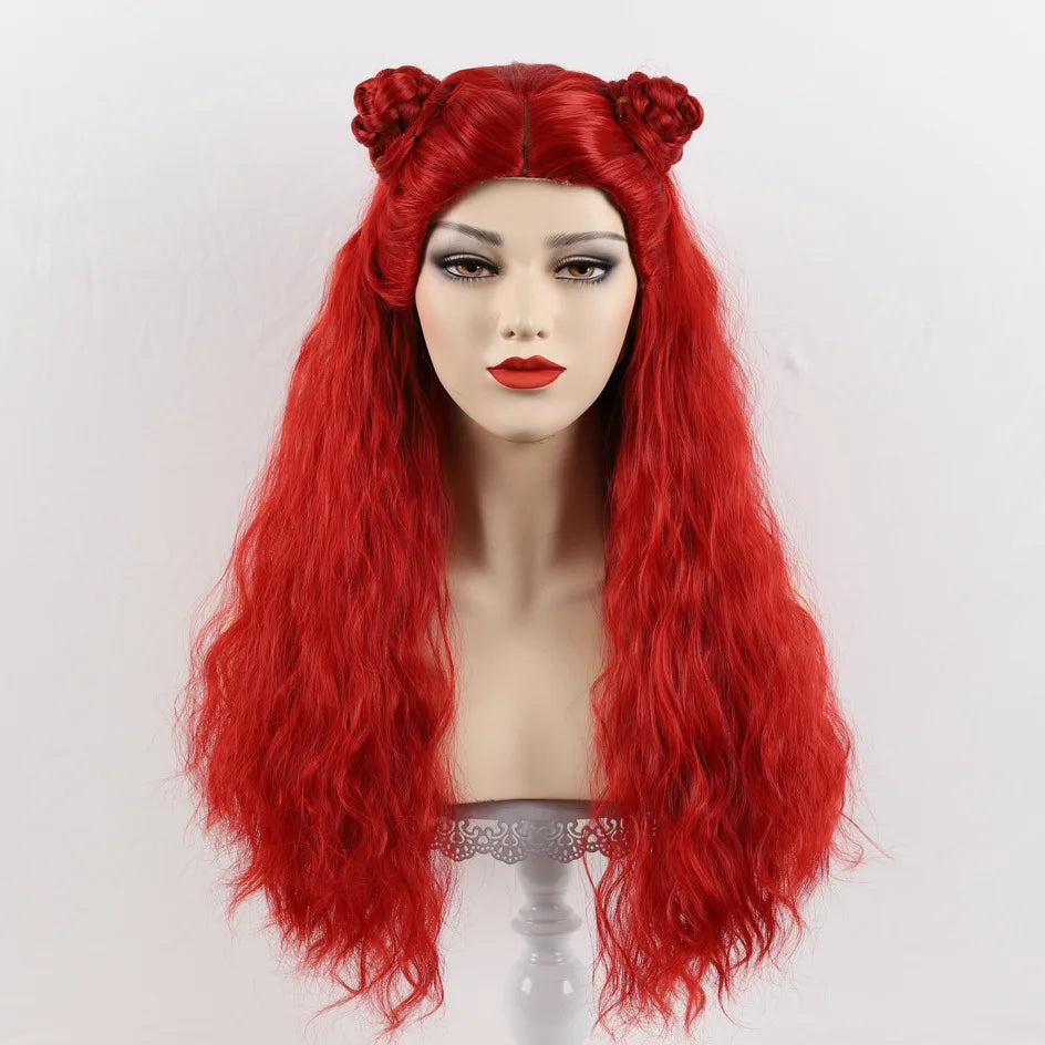 Perruque Cosplay Halloween Rouge chic