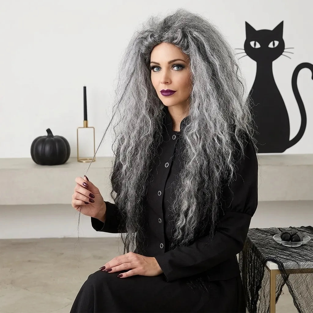 Perruque Grise Halloween Original