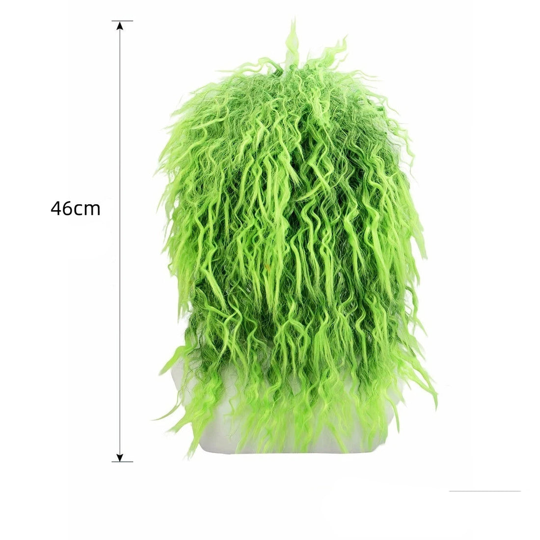 Perruque Halloween Verte Ondulée frisée