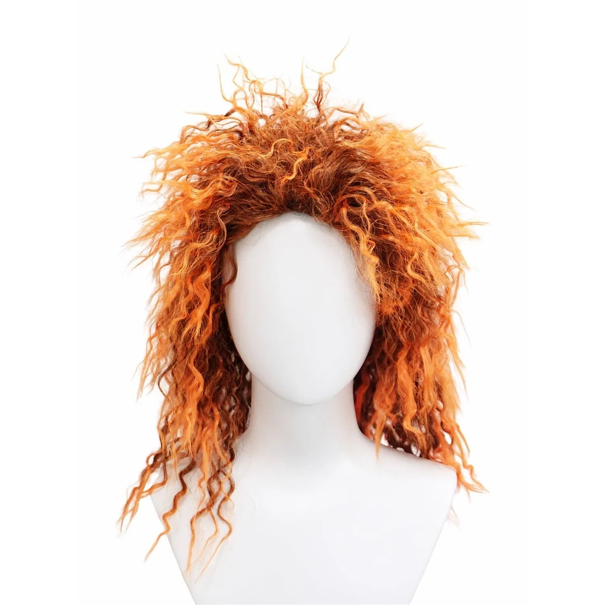 Perruque Orange Décoiffée Halloween stylé