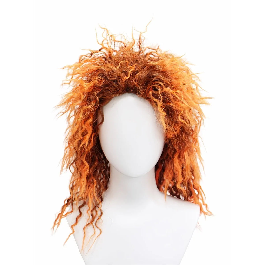 Perruque Orange Décoiffée Halloween stylé