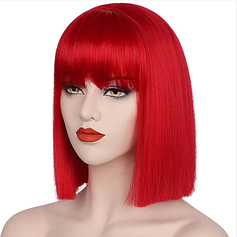Perruque Rouge Halloween stylé